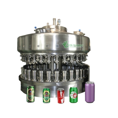 Automatic Beverage Core / Bean / Pea Can Filling Machine /juice canning machines in Suzhou